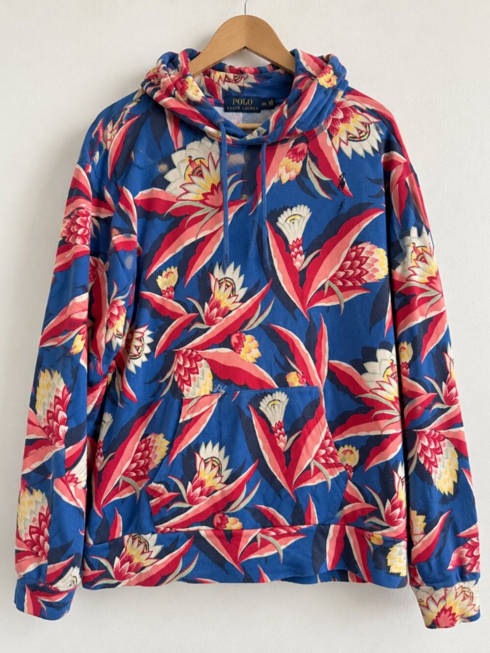Polo Ralph Lauren Floral Spa Terry Hoodie XXL Palm Cove Floral